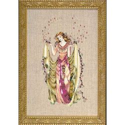 Borduurpatroon met speciale materialen The Forest Goddes Mirabilia Designs-087s