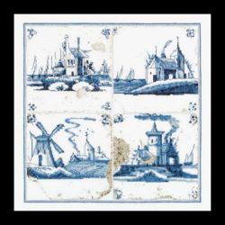 Borduurpakket Antieke tegels plaatsen Thea Gouverneur 484A