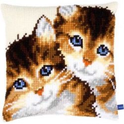 Borduurpakket Kussen Kittens Vervaco PN-0150972