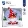 Smyrna knoopkussen Kerstkabouter in de sneeuw Vervaco PN-0201456