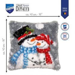 Smyrna knoopkussen Sneeuwmannen Vervaco PN-0202523