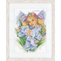 Borduurpakket Mama en baby Lanarte PN-0021617