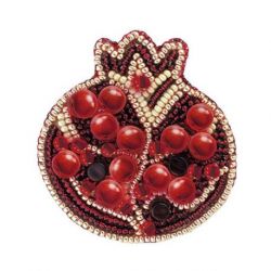 Kralenborduurpakket BP-183 broche Crystal Art Pomegranate Moma PN-0215560