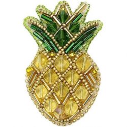 Kralenborduurpakket BP-230 broche Crystal Art Pineapple Moma PN-0215571