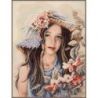 Diamond Painting meisje met hoed Lanarte PN-0189505