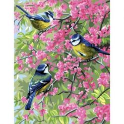 Borduurstramien blauwe mezen Royal Paris 9880132-00167