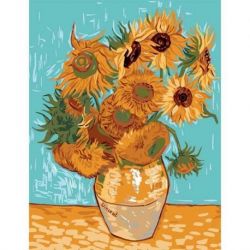 Borduurstramien zonnebloemen naar v Gogh Royal Paris 9880158-00080