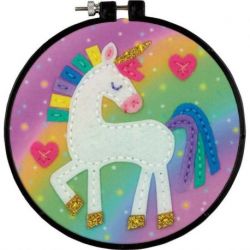 Borduurpakket Unicorn felt applique Dimensions 72-75201