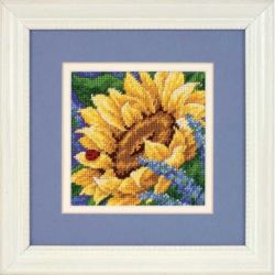 Borduurpakket Sunflower and Ladybug Dimensions 17066