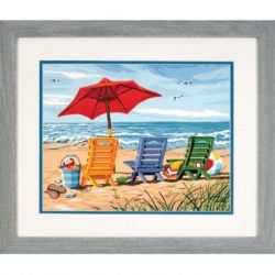 Schilderen op nummer Beach chair trio Dimensions PN-0187020
