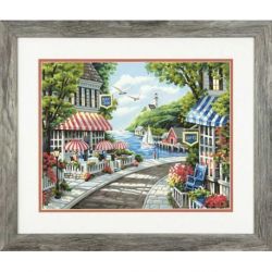 Schilderen op nummer cafe by the sea Dimensions 73-91455