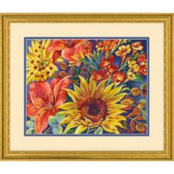 Schilderen op nummer pakket sunflower on blue Dimensions 73-91863