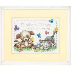 Borduurpakket BIRTH RECORD PET FRIENDS Dimensions 70-73883
