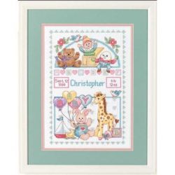 Borduurpakket Birth Record for Baby Dimensions 13650