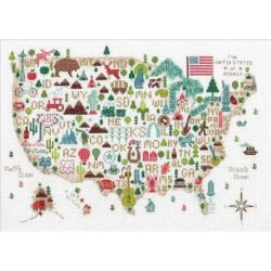 Borduurpakket Illustrated USA Dimensions 70-35360