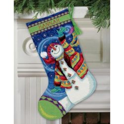 Borduurpakket HAPPY SNOWMAN Dimensions 71-09143