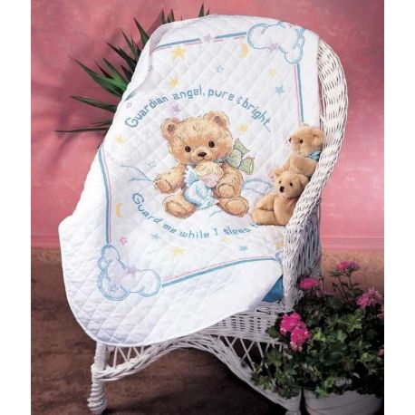 Borduurpakket Cuddly Bear Quilt Dimensions 13065