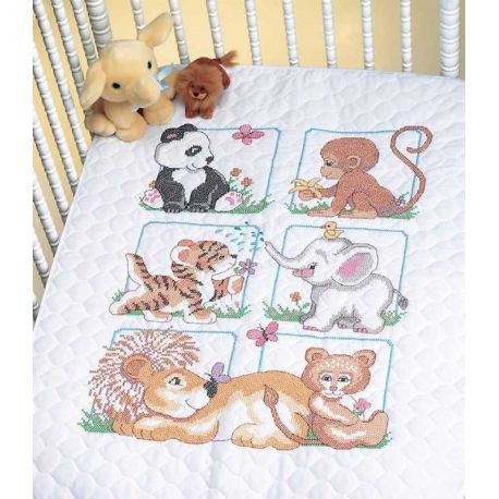 Borduurpakket Animal Babes Quilt Dimensions 13083