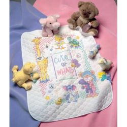 Borduurpakket Cute of what Baby quilt Dimensions 72724
