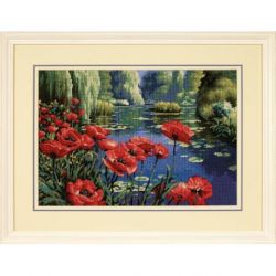 Borduurpakket Lakeside poppies Dimensions 20066
