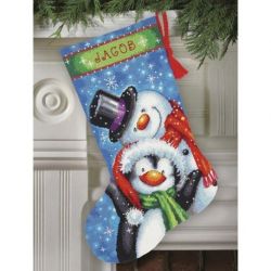 Borduurpakket STOCKING POLAR PALS Dimensions 71-09153