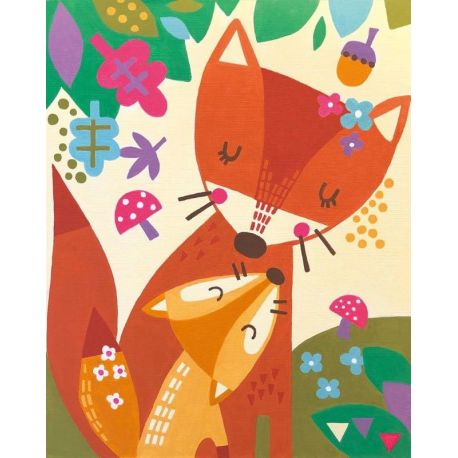 Kleuren op nummer pakket mama fox Dimensions 73-91850