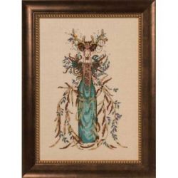 Borduurpatroon met speciale materialen Cathedral Woods Goddess Mirabilia Designs-164s