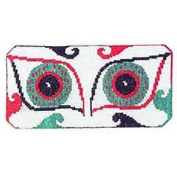 Borduurpakket Briletui groen-rode ogen Haandarbejdets Fremme 04-6280