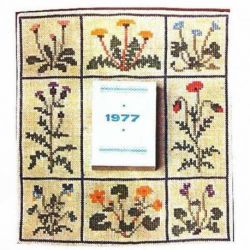 Borduurpakket Scheurkalender bloemen Haandarbejdets Fremme 09-3754