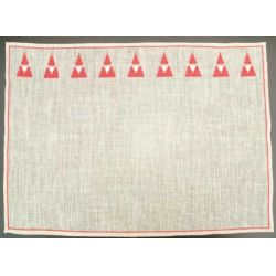 Borduurpakket Placemat Kerstmannen Haandarbejdets Fremme 14-5057