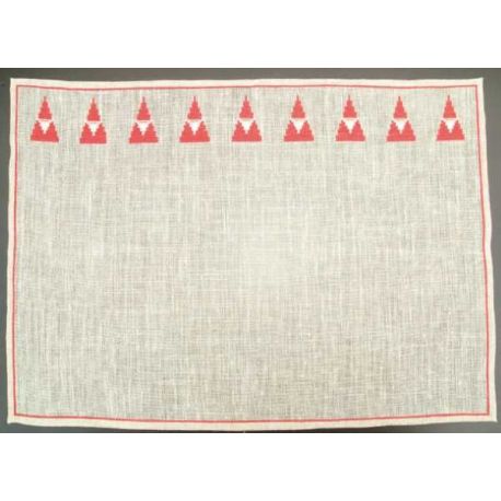 Borduurpakket Placemat Kerstmannen Haandarbejdets Fremme 14-5057