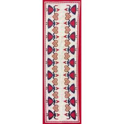 Borduurpakket Loper kaboutermeisjes met harten Haandarbejdets Fremme 16-4327