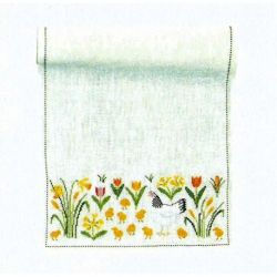 Borduurpakket Loper paasloper kip-kuikens en narcissen Haandarbejdets Fremme 16-4712