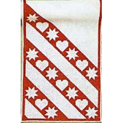 Borduurpakket Loper diagonaal hart en sterren Haandarbejdets Fremme 16-5965