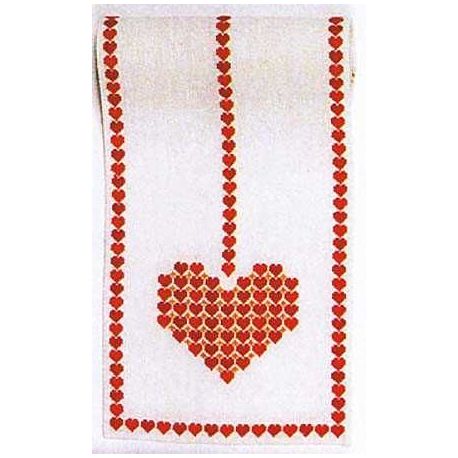 Borduurpakket Loper hart in hart Haandarbejdets Fremme 16-6423