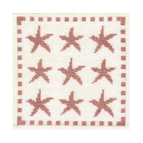 Borduurpakket Kleedje zeesterren Haandarbejdets Fremme 17-9812