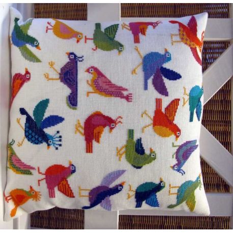 Borduurpakket Kussen duiven Haandarbejdets Fremme 20-6921
