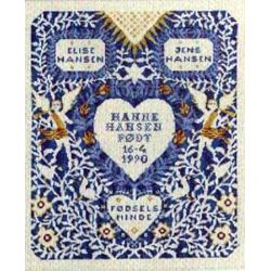 Borduurpakket Geboortetegel Haandarbejdets Fremme 30-3451