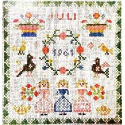 Borduurpakket Verjaardagsmotief juli Haandarbejdets Fremme 30-4482.07