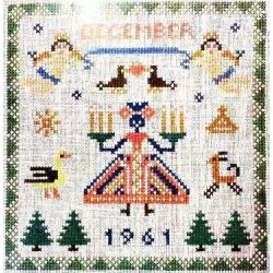 Borduurpakket Verjaardagsmotief december Haandarbejdets Fremme 30-4482.12