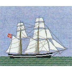 Borduurpakket Zeilschip-kruisvaarder Haandarbejdets Fremme 30-5634