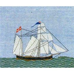 Borduurpakket Zeilschip-galjoen Haandarbejdets Fremme 30-5637