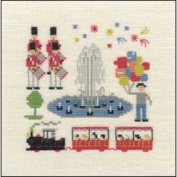 Borduurpakket Feest in Kopenhagen Haandarbejdets Fremme 30-5802