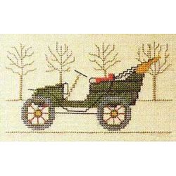 Borduurpakket Auto-Opel 1902 Haandarbejdets Fremme 30-5890