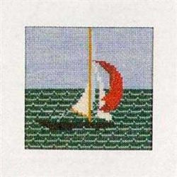 Borduurpakket Zeilboot Haandarbejdets Fremme 30-6254