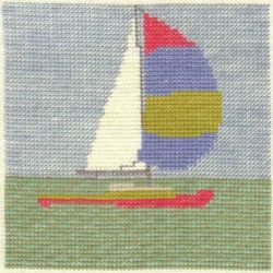 Borduurpakket Zeilboot Haandarbejdets Fremme 30-6255