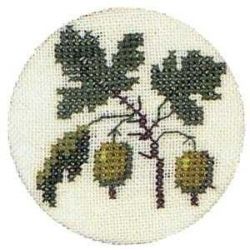 Borduurpakket Kruisbessen jampotdeksel Haandarbejdets Fremme 40-5814