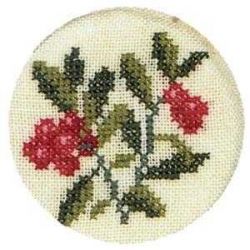 Borduurpakket Bessen jampotdeksel Haandarbejdets Fremme 40-5815