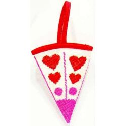 Borduurpakket Zakje harten Haandarbejdets Fremme 42-6331