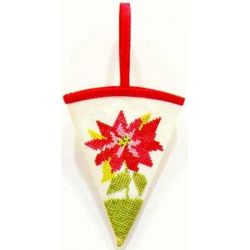 Borduurpakket Zakje kerstster Haandarbejdets Fremme 42-6333